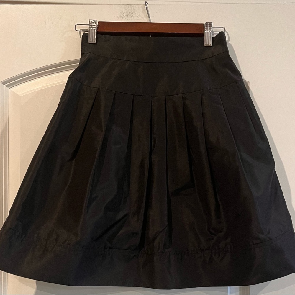 Rickie Freeman Teri Jon Black‎ Taffeta Short Skirt Size 2